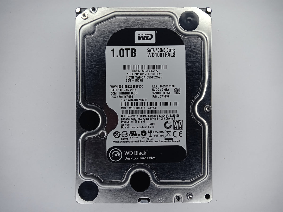 Western Digital Caviar Black WD1001FALS-41Y6A1 1TB 3.5" Desktop Hard Drive SATA