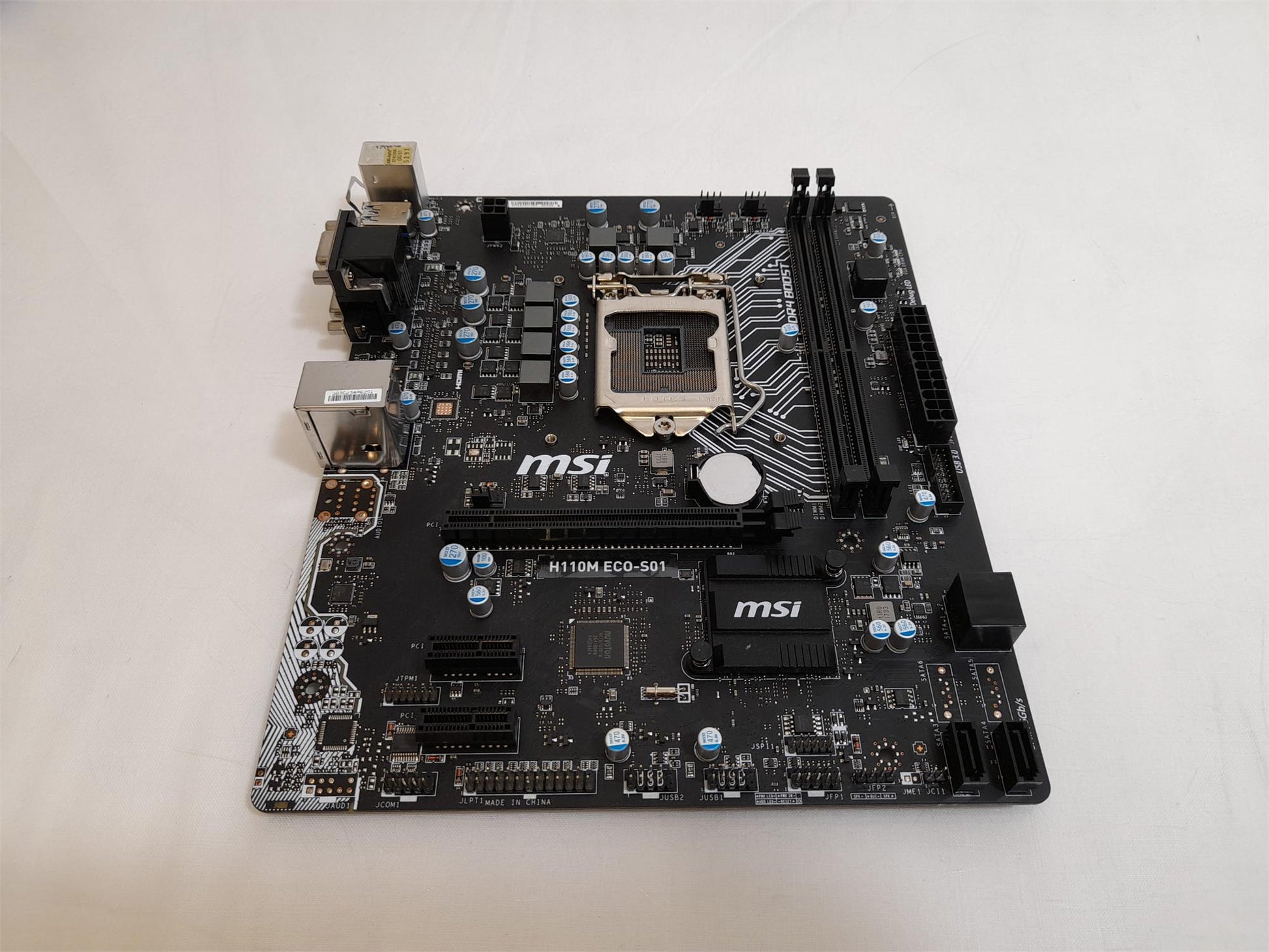 MSI H110M ECO-S01 Socket LGA 1151 DDR4 Motherboard Without I/O Shield