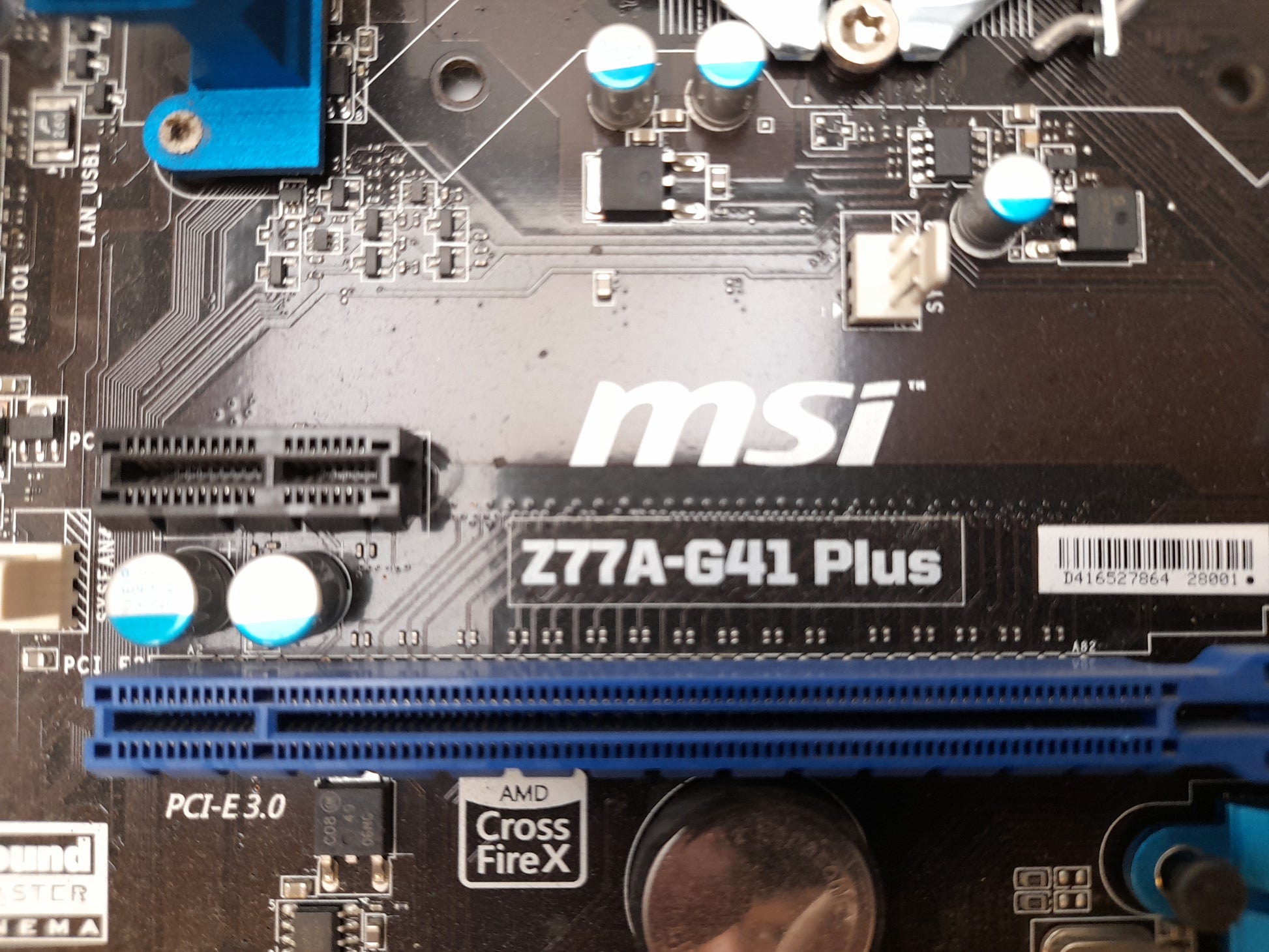 MSI Z77A-G41 Plus Socket LGA1155 DDR3 ATX Motherboard with I/O Shield