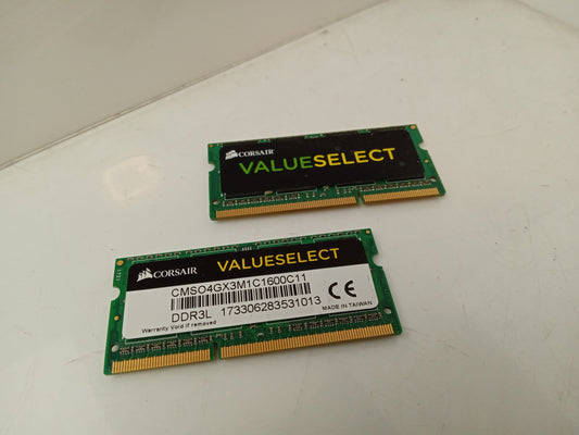 Corsair Value Select 8GB(2x4GB) 1600 MHz DDR3-1600 PC3-12800U CMSO4GX3M1C1600C11