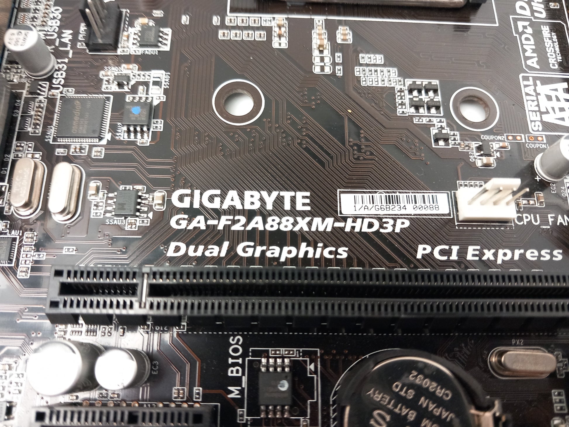 Gigabyte GA-F2A88XM-HD3P Socket FM2/FM2+ DDR3 MicroATX Motherboard With I/O Shield