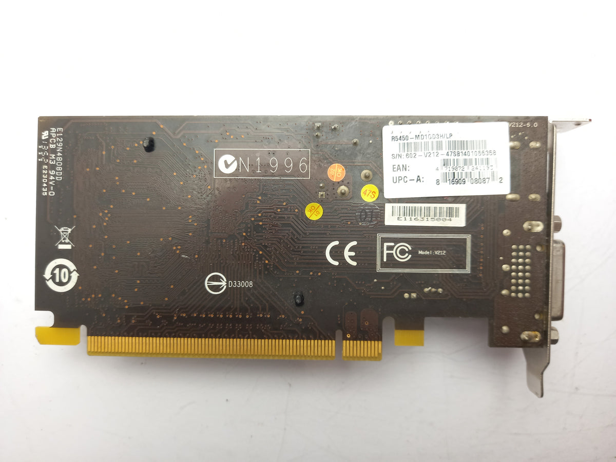 MSI Radeon HD 5450 Low Profile 1GB Video Graphics Card R5450-MD1GD3H/LP