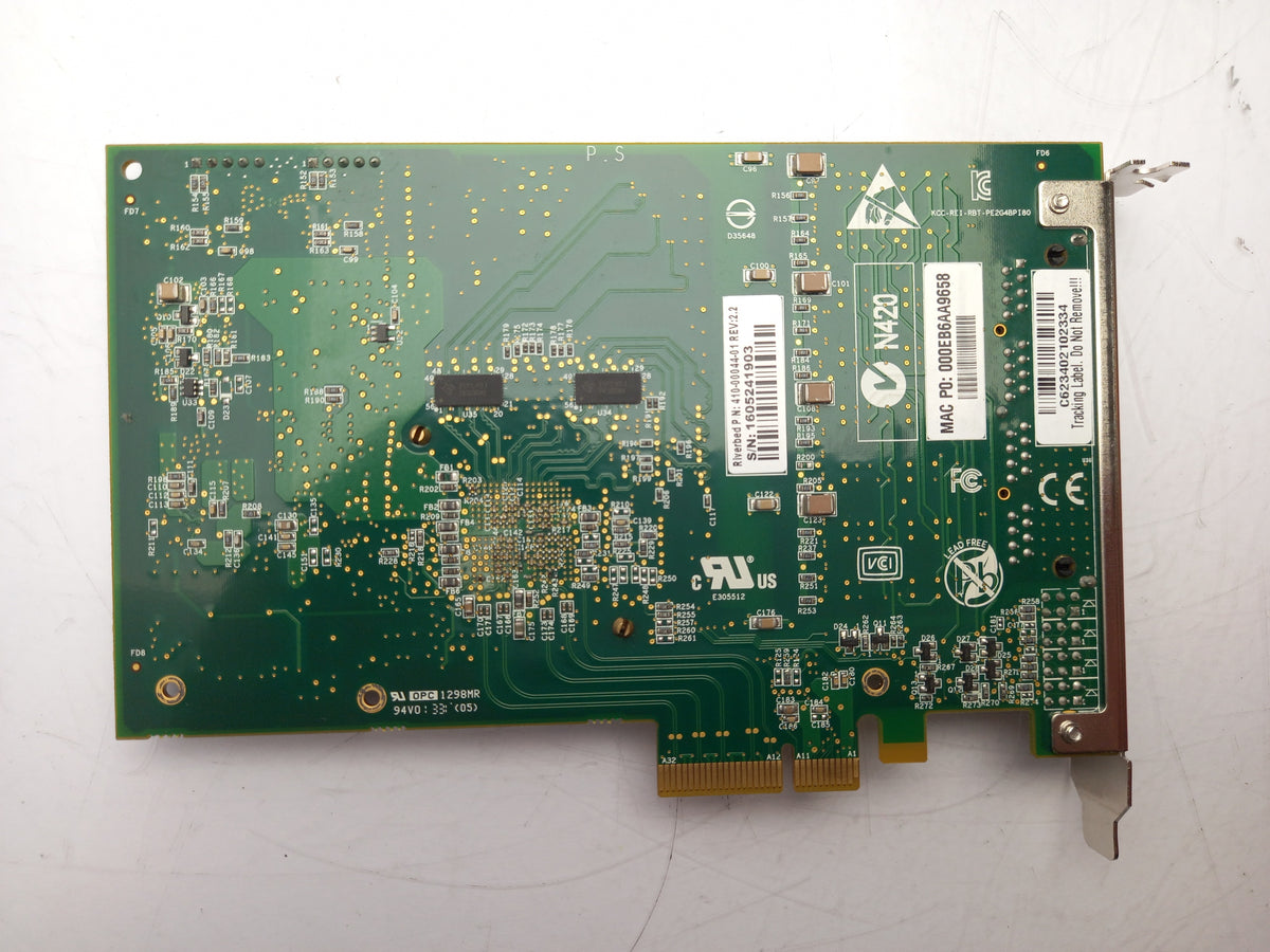 Riverbed Quad Port 1GbE TX PCI-e Ethernet Adapter 410-00044-01