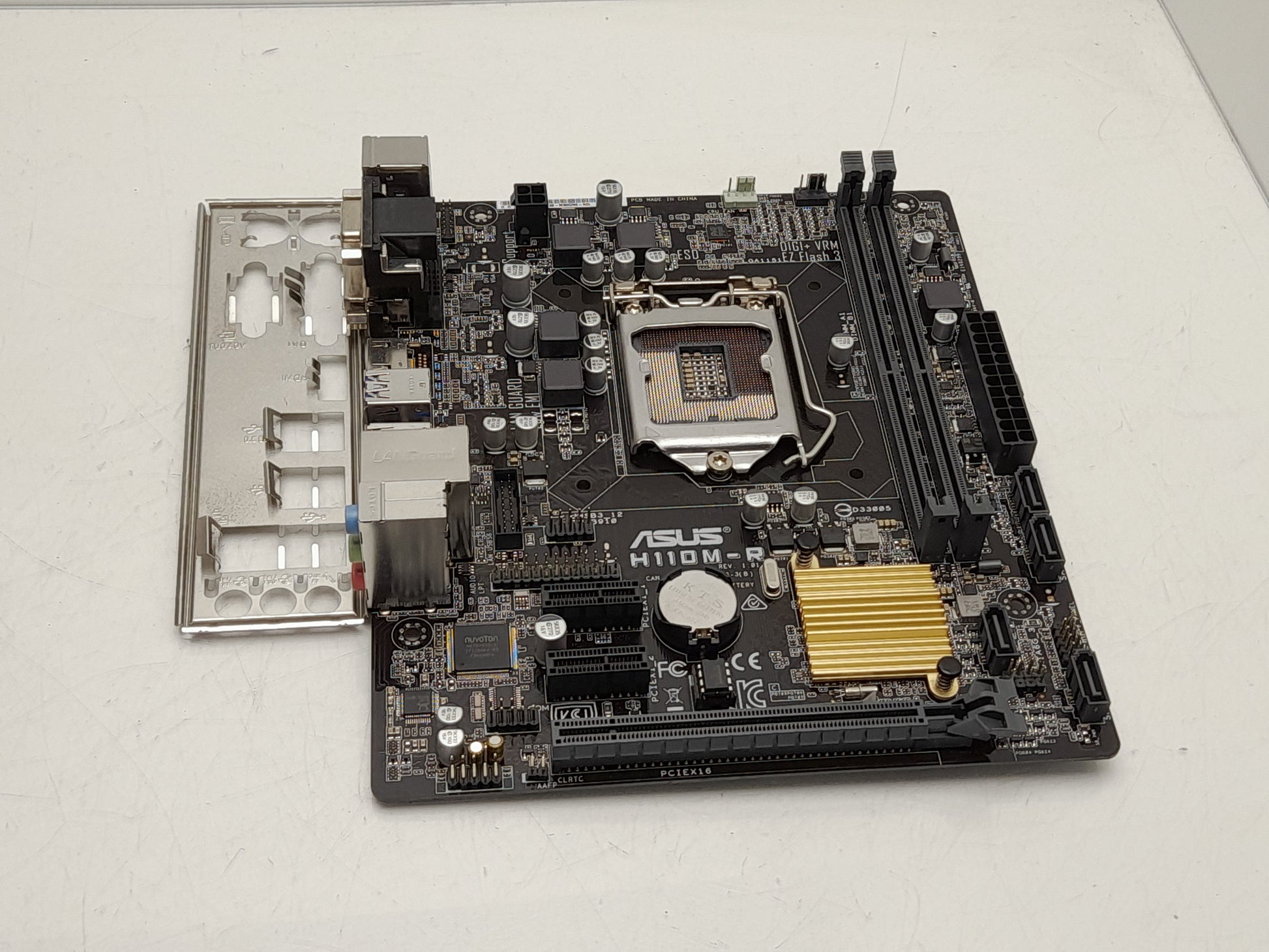 ASUS H110M-R Socket LGA1151 DDR4 Micro ATX Motherboard With I/O Shield