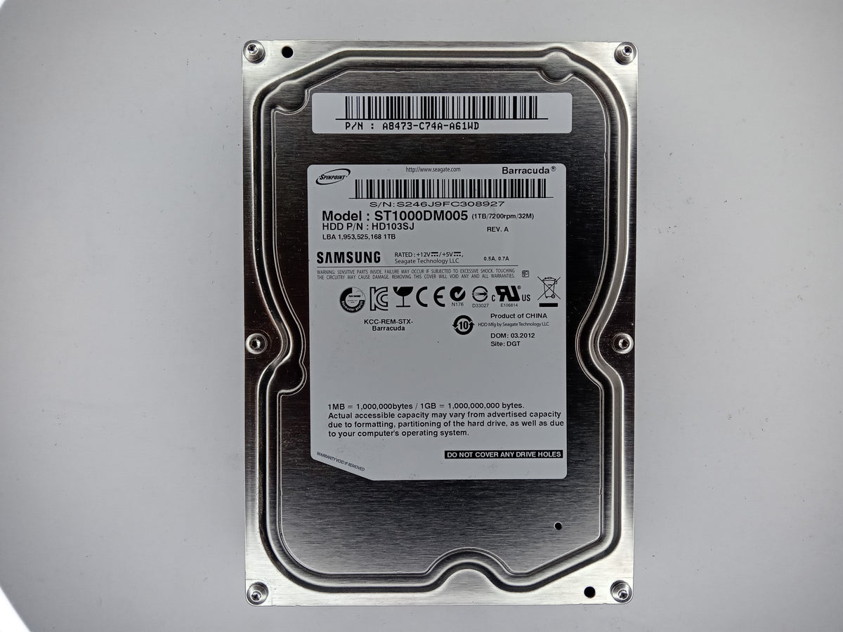 Seagate Barracuda ST1000DM005 1TB 3.5" Desktop Hard Drive SATA