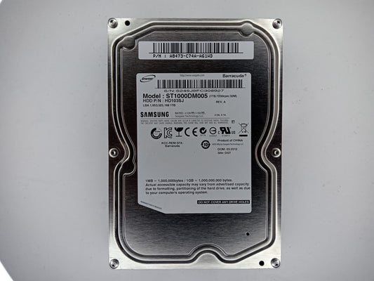 Seagate Barracuda ST1000DM005 1TB 3.5" Desktop Hard Drive SATA