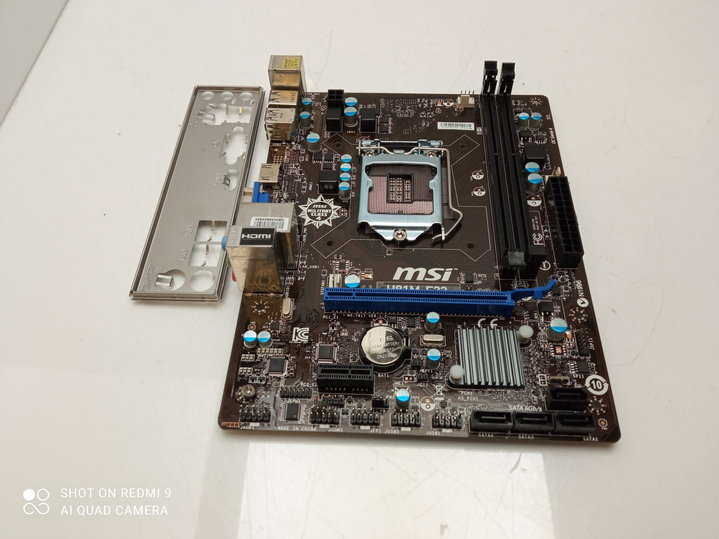 MSI H81M-E33 Socket LGA1150 Micro ATX Motherboard With I/O Shield