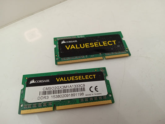 Corsair Value Select 4GB(2x2GB) 1333 MHz DDR3-1333 PC3-10600U CMSO2GX3M1A1333C9